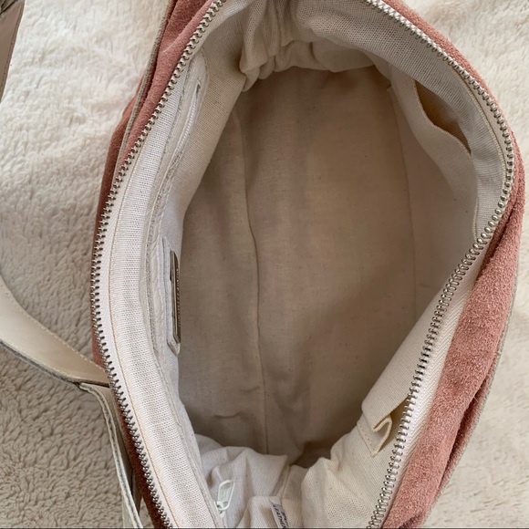 NWOT - Francesco Biasia pink suede crossbody bag - Picture 11 of 14